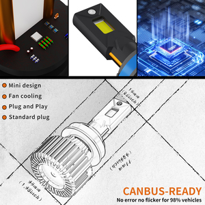 Phare à LED 300W 40000 <span class=keywords><strong>Lumens</strong></span> 24V 9006 9005 9007 Kit de Conversion de Phare à LED H11 H7 H4 - Product Image 4