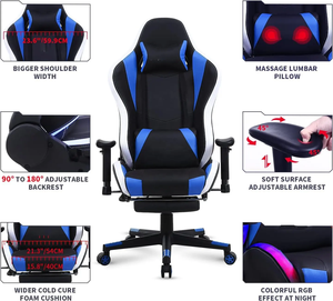 <span class=keywords><strong>Fauteuil</strong></span> de jeu économique Sedia Ufficio de bureau ergonomique en cuir Pu <span class=keywords><strong>fauteuil</strong></span> de jeu de course d'ordinateur bon marché - Product Image 4