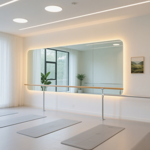 <span class=keywords><strong>Espejo</strong></span> de Gimnasio <span class=keywords><strong>Grande</strong></span> con LED, <span class=keywords><strong>Espejo</strong></span> Luminoso para <span class=keywords><strong>Pared</strong></span> Completa, Disponible para Estudios de Yoga y Danza - Product Image 5