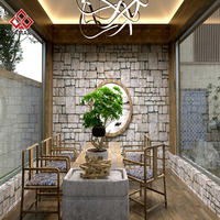 Panneau mural en pierre PU 3D léger et décoratif, imitation roche, polyuréthane, pour extérieur