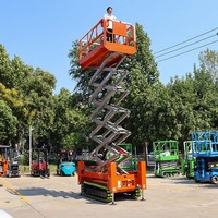 Plateforme élévatrice à ciseaux électrique sur chenilles de 8,3 m GS0610TL avec châssis étendu, capacité de 300 kg, pour l'entretien des entrepôts