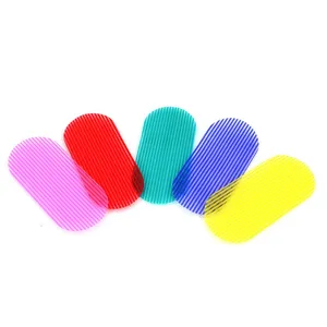OEM Colourful Magic Barber Wig Hair Grippers Grips Supplier Holder Hook And Loop Tape Black Pink Ins Bangs Stickers For Beautify