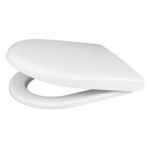 Couvercle de toilette antibactérien au design personnalisé en forme de D à dégagement rapide avec couvercle enveloppant incurvé siège de toilette - Product Image 1
