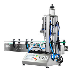 Machine de capsulage automatique pneumatique pour flacons pulvérisateurs, équipement rotatif de scellage de bocaux pour l'emballage de liquides en plastique - Product Image 4