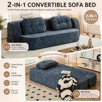 Vakuumverpacktes Sofa 3-Sitzer Große Größe Samt-Stoff Entspannungs-Couch Volumenreduzierte Versandlösung
