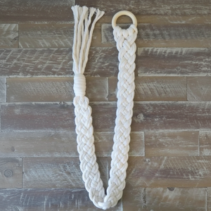 Abrazaderas para Cortinas de Macramé: Juego de Decoración Boho de Algodón Reciclado - Product Image 1