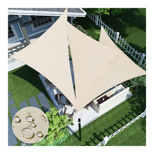 Vela de <span class=keywords><strong>Sombra</strong></span> Impermeable Beige de Poliéster con Anillas en D <span class=keywords><strong>para</strong></span> Vehículos/Auto/Estacionamiento, <span class=keywords><strong>para</strong></span> Proteger del Sol - Product Image 1