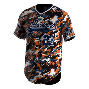 Maillots de baseball écologiques brodés pour hommes, style hip-hop, col en V, uniformes, t-shirts de baseball du Canada pour femmes - Product Image 1