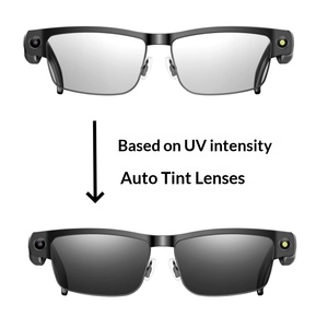 Gafas Inteligentes con Cambio de Color, Marco Metálico, para Escuchar Música por el Teléfono, WiFi, Fotografía de 8 Millones de Píxeles, Video Global L802 - Product Image 4