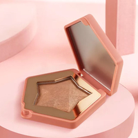 Contour Highlight Emballage personnalisé Blush Oem Palette de surligneurs 3 couleurs