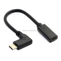 Vente chaude 90 Degrés Angle C Câble De Données Charge Rapide Pur Cuivre OTG Extension Connecteurs À Angle Droit C Mâle Femelle Imprimante