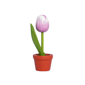 Mini Ornements en Bois en Forme de Tulipe Peints à la Main, Petites Fleurs de Tulipe en Bois Massif, Décoration pour Bureau, Souvenir des Pays-Bas - Product Image 1