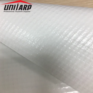 Rouleau d'auvent de bâche en <span class=keywords><strong>PVC</strong></span> blanc de tissu enduit de vinyle de tente occultante 1000d * 1000d 9*9 18oz 610gsm 800gsm - Product Image 4