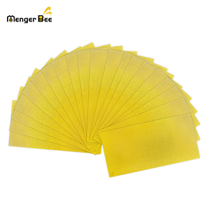 Factory Direct Pure <b>Beeswax</b> Foundation <b>Sheet</b> Natural Wax Comb Base Beehive Frame Supplies Wholesale - Product Image 1