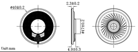FCE 40mm 8 Ohm 1.5W Dynamic Micro Speaker for Toys and Electronic Products