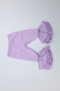 Qingli OEM Custom Factory per l'autunno e la primavera <span class=keywords><strong>pantaloni</strong></span> a zampa di elefante morbidi e comodi da ragazza tinta unita in bambù plissettato - Product Image 6