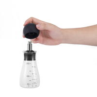 Distributeur d'huile et de vinaigre Chefshere en gros, bouteille en verre borosilicate de 235 ml avec bouchon en silicone pour la conservation de la fraîcheur en cuisine