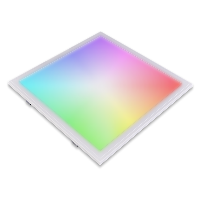 Banqcn Engineering CE RoHS Smart RGBW Panel Light 40W 600x600mm Dimmable Color Changing Commercial Ceiling Light for US Market