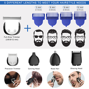 Tondeuse à cheveux multifonctionnelle 5 en 1 <span class=keywords><strong>SURKER</strong></span> LED, étanche, rechargeable par USB - Product Image 4