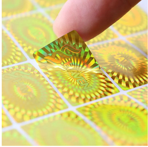 Logotipo personalizado Impresión personalizada Impermeable Láser Brillante Metálico Holograma Pegatina holográfica Troquelado Pvc Pegatina - Product Image 5