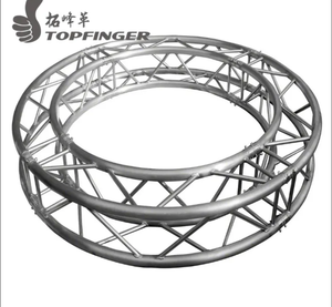 Topfinger Round Light <b>Tower</b> Ground Support Cheap Dj <b>Aluminum</b> Circular Semi Circle Roof Concert Stage Truss - Product Image 1