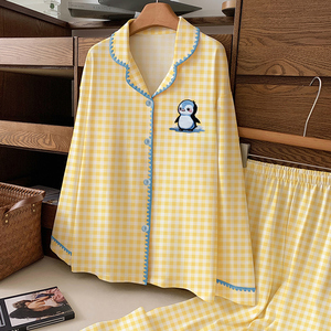 Conjunto <span class=keywords><strong>de</strong></span> <span class=keywords><strong>Pijama</strong></span> <span class=keywords><strong>de</strong></span> Manga Larga con Estampado <span class=keywords><strong>de</strong></span> <span class=keywords><strong>Pingüino</strong></span> <span class=keywords><strong>de</strong></span> Dibujos Animados para <span class=keywords><strong>Mujer</strong></span>, Venta al por Mayor - Product Image 5