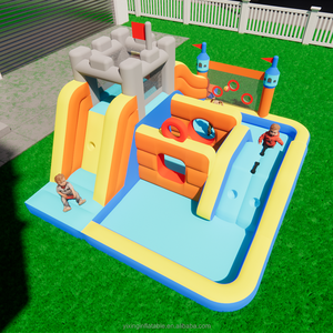 Lâu đài bơm hơi, thích hợp cho trẻ em năng động từ 3-12 tuổi, công viên nước nảy, leo núi, trượt tuyết tận hưởng niềm vui trong bữa tiệc - Product Image 4