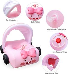 Bouée de <span class=keywords><strong>piscine</strong></span> gonflable rose Waterhan <span class=keywords><strong>pour</strong></span> bébé avec auvent détachable, personnalisable <span class=keywords><strong>pour</strong></span> usage intérieur et extérieur - Product Image 4