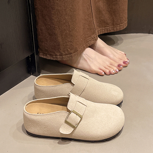 Boken Tuo <span class=keywords><strong>2025</strong></span> Dép nữ đi trong nhà đa năng thời trang ngoài trời Xăng đan một bước đế bệt Mùa Hè Thiết kế đế dày mới - Product Image 1