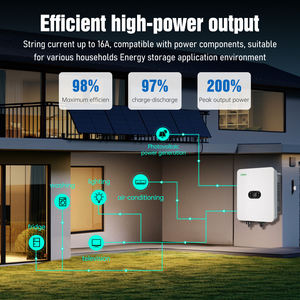 <span class=keywords><strong>Prix</strong></span> de gros Système d'énergie solaire domestique 8kW 12kW Onduleur hybride connecté au réseau 12/24/48V Monophasé Photovoltaïque Double - Product Image 5