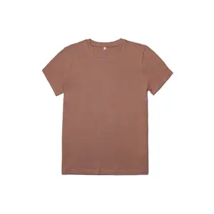 Wholesale Price Hemp Organic Cotton Casual T-shirts Daily Wear Solid Color Round Neck Oversized T Shirts For Men