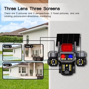 V380pro Yoosee AOV Three Lens 3Views Cameras Outdoor Network IP PTZ CCTV Bullet Wifi 4G Solar SIM Card Wireless Security <b>Camera</b> - Product Image 5