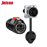 Connecteurs d'alimentation étanches IP67 Jnicon 120A +10A MJ32, connecteur à montage sur panneau 2+5 broches