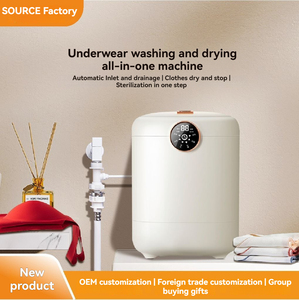 Lave-linge et sèche-linge combinés entièrement automatiques, mini, portables, pour sous-vêtements, chaussettes, nettoyage quotidien de la maison - Product Image 2