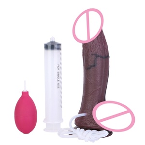 Squirting Double Layer <b>Dildo</b> With Suction Cup Ejaculating Penis Sex Toy for Men Women Female Masturbation Stick - Product Image 1