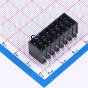 MX15EDGRHC-3.5-2*08P-BK01-Cu-A Plug-in Terminal Block Bent Lead Through Hole,P=3.5mm Board-to-Board / Socket - Closed 2x8P 3.5mm - Product Image 1