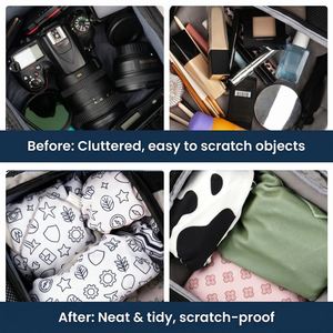 Sacs de maquillage personnalisés de haute qualité en gros, sacs cosmétiques portables réutilisables pour les objectifs d'appareil photo, pour les voyages - Product Image 3