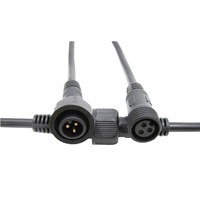Lampe de scène 3 voies câble d'alimentation moulé avec connecteur en plastique mâle à femelle câble d'extension M14 2Pin Led connecteur