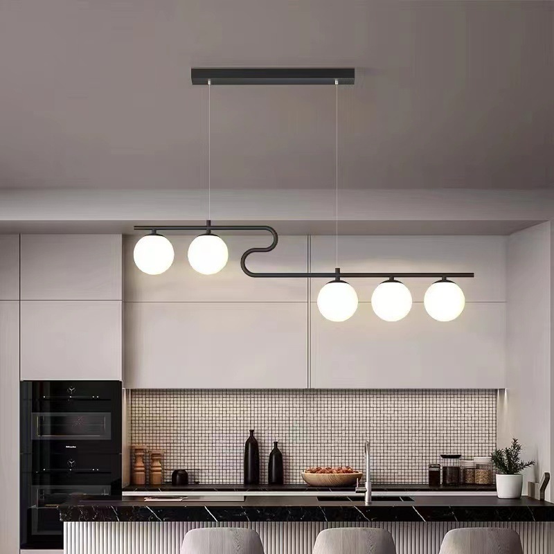 European Luxury Long Glass Ball Pendant