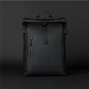 Cross Border Sports <b>Backpack</b> 20 Inches Adjustable Shoulders Cycling Hiking Unisex <b>Black</b> Solid Color Interior Zipper Pocket - Product Image 3