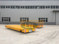 Chariot de transfert à plateforme sans rail en acier robuste à quatre roues Lei Na Electric, capacité de charge de 1 à 500 tonnes pour matériaux industriels