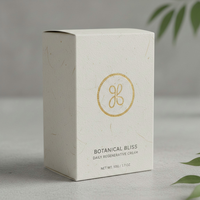 Boîte en carton texturé pour cosmétiques avec logo personnalisé, toucher doux, pour crèmes pour les mains