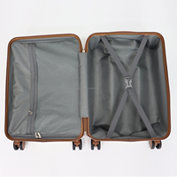 Nouveau luxe ABS PC femmes Trolley valise ensemble main transporter Business Style fermeture éclair ouverture antivol caractéristiques roulette pour les vacances