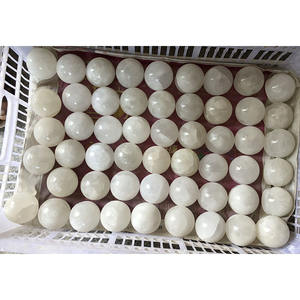 مصابيح حائط داخلية للديكور المنزلي على شكل كرة من الحجر الأبيض والرخام والعقيق - Product Image 6