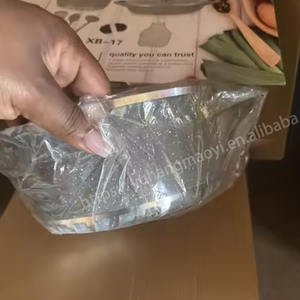 Set di Pentole da Cucina Economico da 17 Pezzi, Casseruola Antiaderente in Alluminio Pressofuso Effetto <span class=keywords><strong>Granito</strong></span> ad Alta Capacità con Coperchio in Vetro - Product Image 3