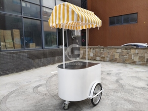 รถเข็นขายอาหารเคลื่อนที่ขนาดเล็ก ทำจากสแตนเลส พร้อมระบบติดตาม GPS สำหรับขายกาแฟ โดนัท ขนม และอื่นๆ พร้อมอุปกรณ์ทำอาหาร - Product Image 5