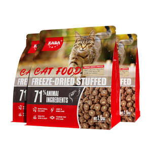 Croquettes pour chats lyophilisées et remplies 1,5 kg 71 % de matières premières animales Riches en protéines Sans céréales Poulet Saumon Canard Tous âges OEM - Product Image 1