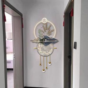 Décoration murale vibrante pour couloir : Égayez votre couloir avec une peinture artistique colorée de paysage, lampe murale LED suspendue pour couloir - Product Image 5