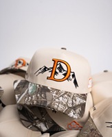 Casquette de baseball non structurée à 5 panneaux, style camouflage personnalisé, visière incurvée, broderie, motif Real Tree Camo, casquette de papa