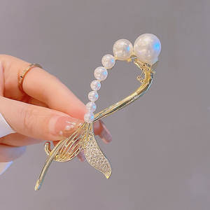 กิ๊บติดผมระดับไฮเอนด์สำหรับผู้หญิงกิ๊บติดผมรูปโบว์เซอร์โ<span class=keywords><strong>ค</strong></span>เนียแบบใหม่คลิปเดี่ยวสำหรับทรงผมทรงกบ - Product Image 2